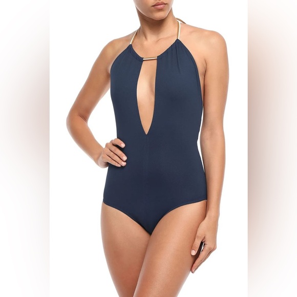 Eres One Piece Navy Swimsuit Size 8 - Picture 1 of 6